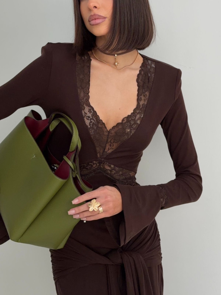 Платье коричневое купить в Интернет-магазине Садовод База - цена 4300 руб Садовод интернет-каталог