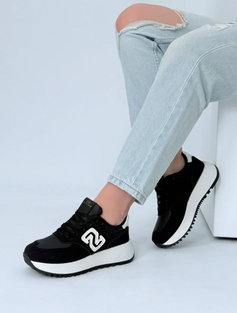 Кроссовки женские черные купить в Интернет-магазине Садовод База - цена 650 руб Садовод интернет-каталог