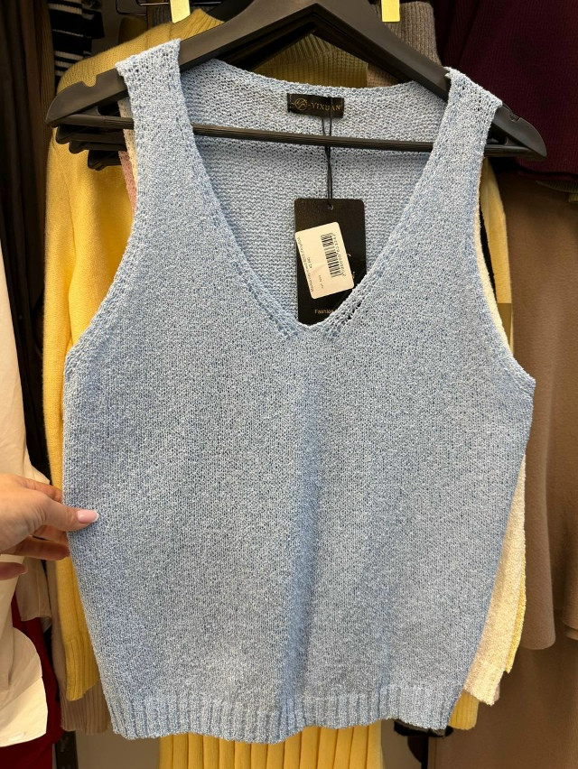 Женская майка голубая купить в Интернет-магазине Садовод База - цена 950 руб Садовод интернет-каталог