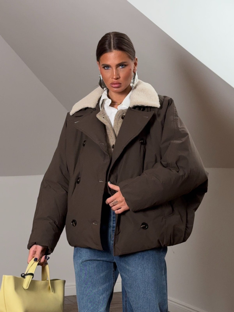 Куртка женская коричневая купить в Интернет-магазине Садовод База - цена 5500 руб Садовод интернет-каталог