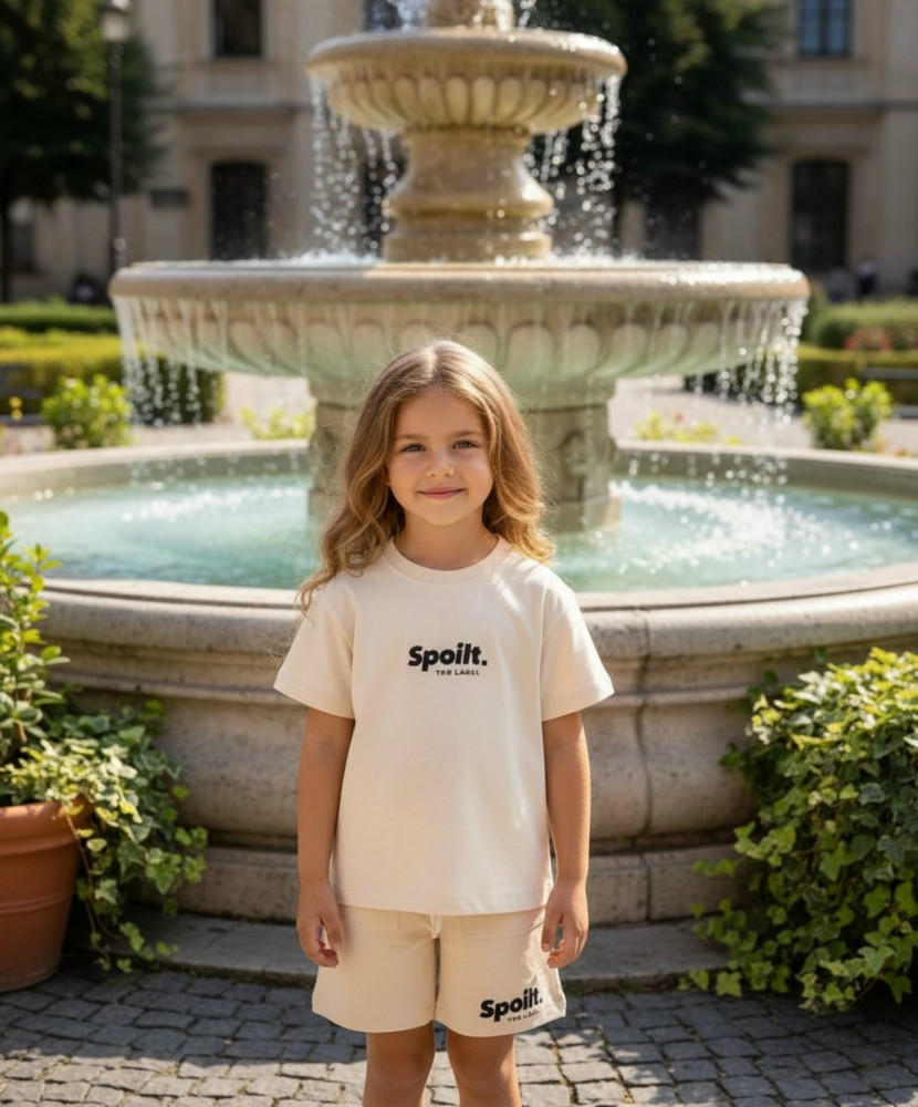 Детский костюм молочный