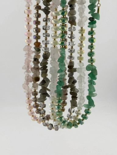 💗Колье из натурального кварца  «Мерида» САДОВОД официальный интернет-каталог