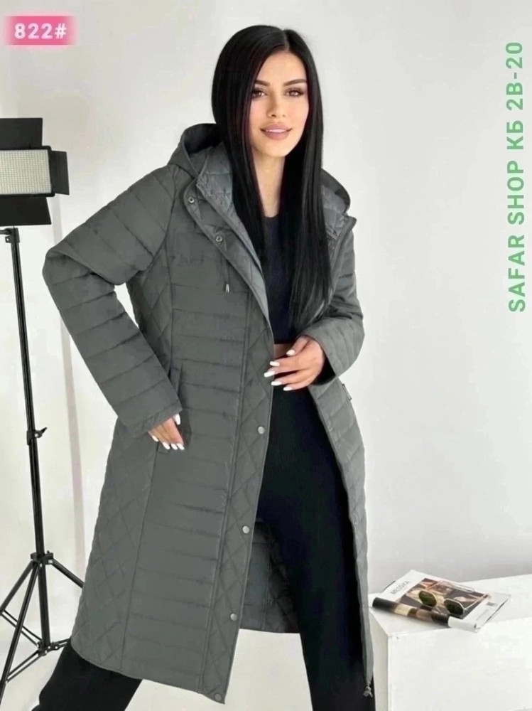 Женское пальто серое купить в Интернет-магазине Садовод База - цена 1500 руб Садовод интернет-каталог