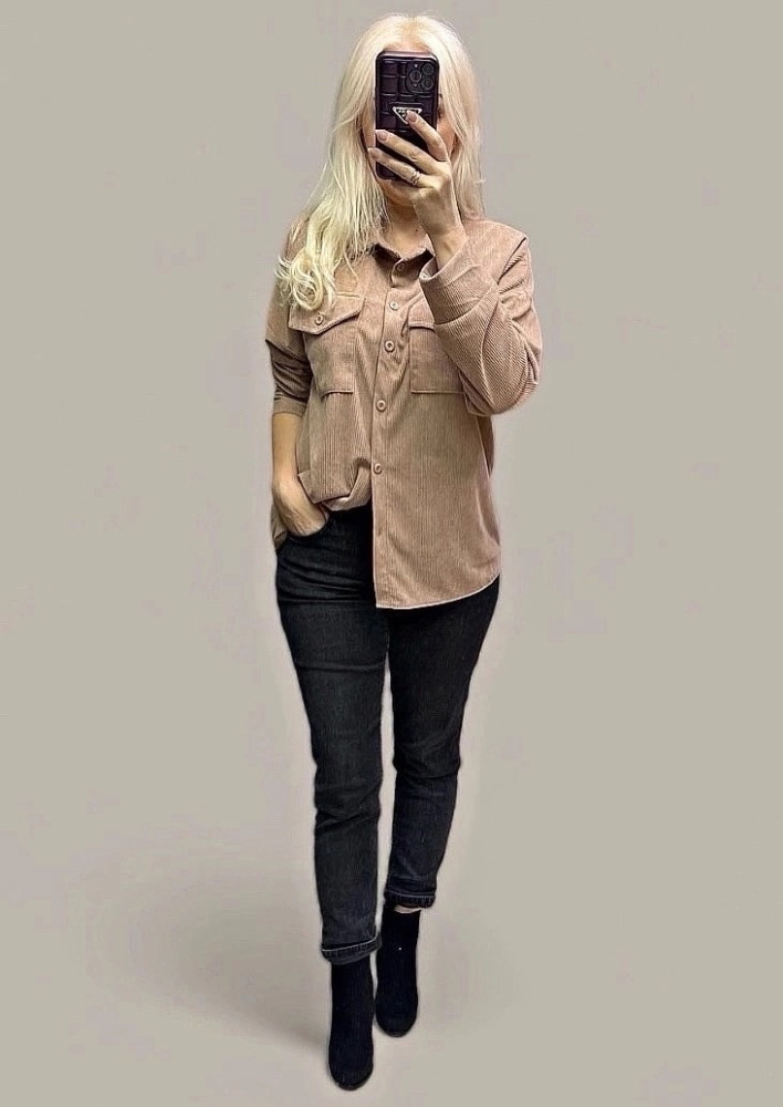 Женская рубашка коричневая купить в Интернет-магазине Садовод База - цена 1000 руб Садовод интернет-каталог