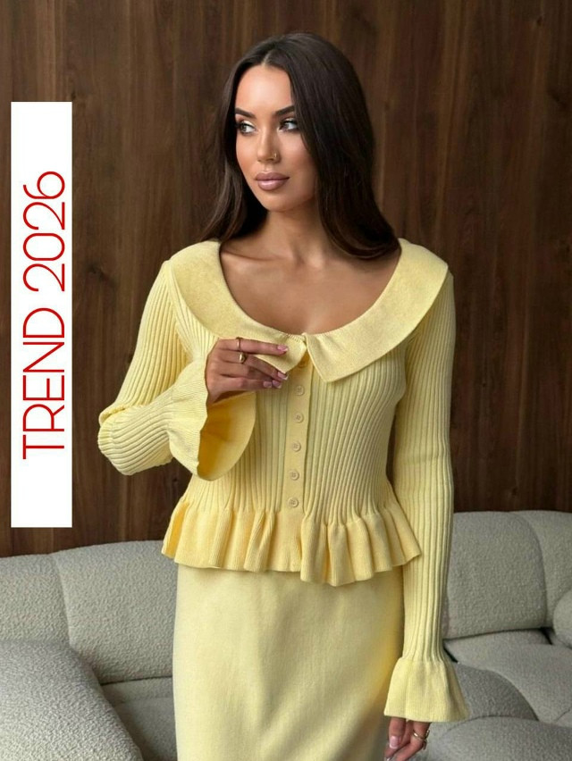 Женский костюм желтый купить в Интернет-магазине Садовод База - цена 1700 руб Садовод интернет-каталог