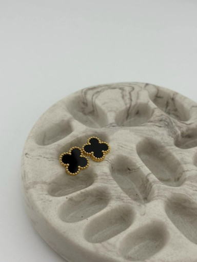 🤍 Серьги-пусеты с клевером САДОВОД официальный интернет-каталог