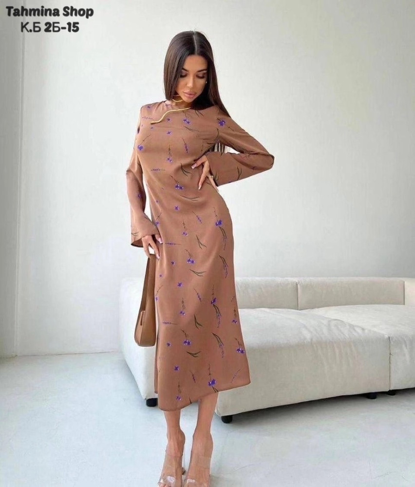 Платье коричневое купить в Интернет-магазине Садовод База - цена 800 руб Садовод интернет-каталог