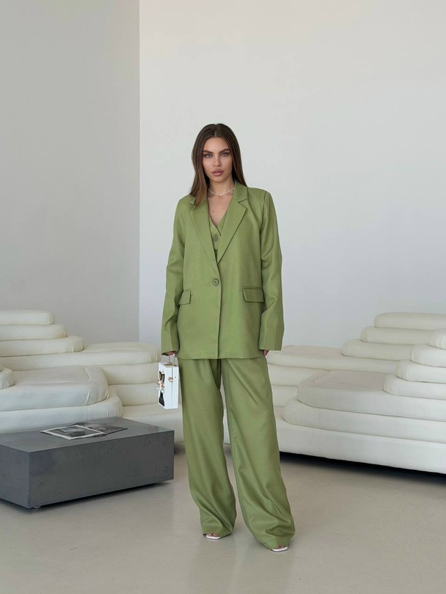 Женский костюм зеленый купить в Интернет-магазине Садовод База - цена 3300 руб Садовод интернет-каталог