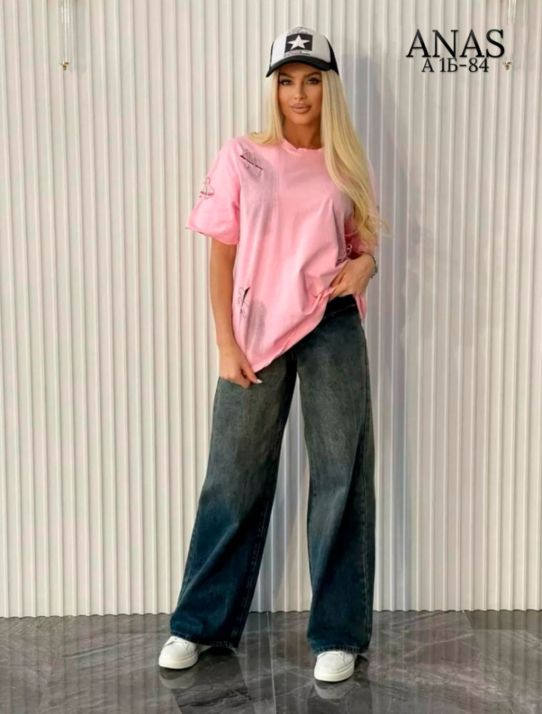 Женская футболка розовая купить в Интернет-магазине Садовод База - цена 950 руб Садовод интернет-каталог