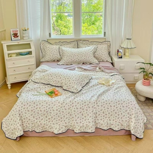 Комплект постельного белья с готовым одеялом из жатой ткани САДОВОД официальный интернет-каталог