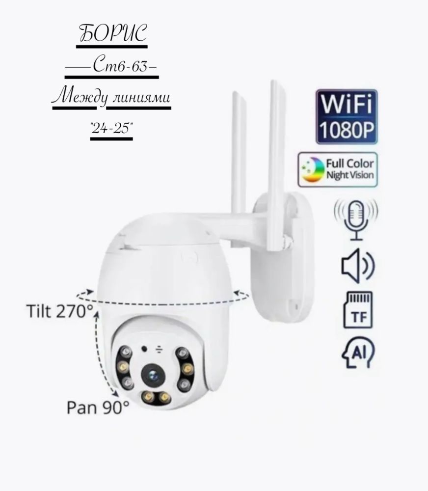 Уличная беспроводная ip-камера наблюдения WiFi smart camera купить в Интернет-магазине Садовод База - цена 1150 руб Садовод интернет-каталог