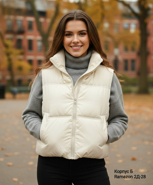 Жилетка женская белая