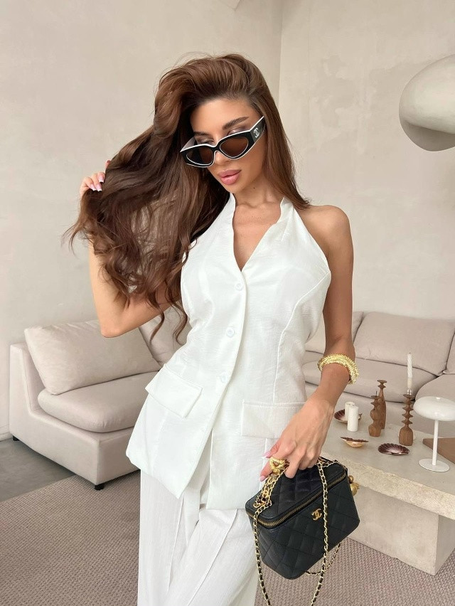 Женский костюм белый купить в Интернет-магазине Садовод База - цена 1500 руб Садовод интернет-каталог