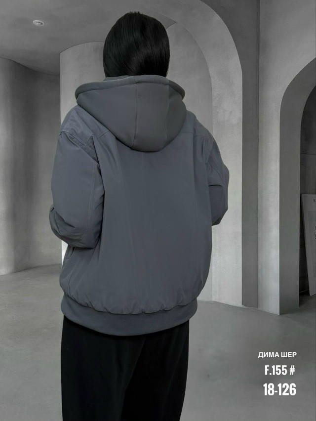 Куртка женская темно-серая