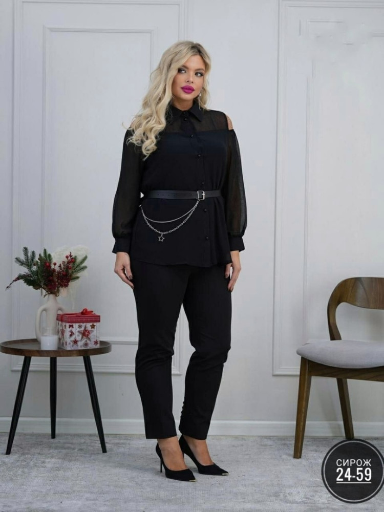 Женская рубашка черная купить в Интернет-магазине Садовод База - цена 850 руб Садовод интернет-каталог