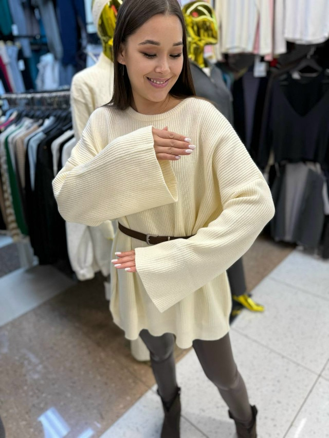 Свитер женский молочный купить в Интернет-магазине Садовод База - цена 1500 руб Садовод интернет-каталог