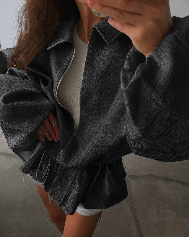 Жаккардовая куртка женская купить в Интернет-магазине Садовод База - цена 2500 руб Садовод интернет-каталог