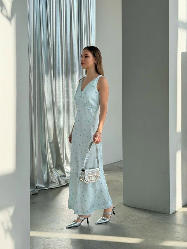 Платье голубое купить в Интернет-магазине Садовод База - цена 1900 руб Садовод интернет-каталог