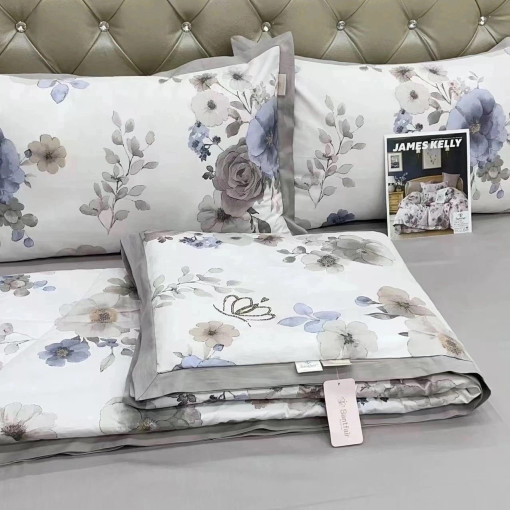 Семейный Комплект постельного белья с готовым одеялом  от бренда САДОВОД официальный интернет-каталог