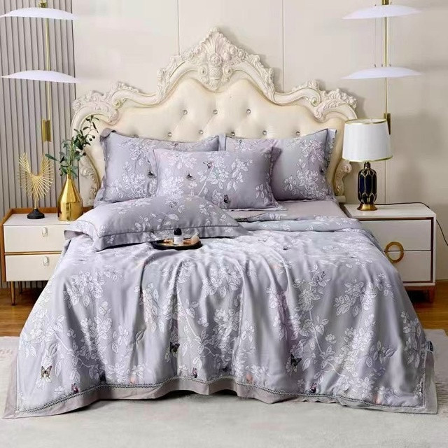 Комплект постельного белья тенсель с мережко с  готовым одеялом купить в Интернет-магазине Садовод База - цена 5000 руб Садовод интернет-каталог