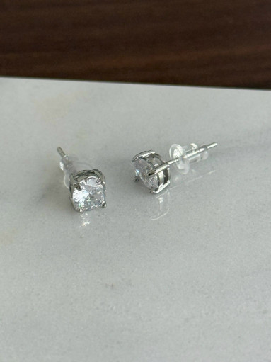 🤍 Серьги пусеты с фианитами САДОВОД официальный интернет-каталог