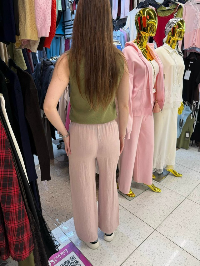 Женские брюки розовые купить в Интернет-магазине Садовод База - цена 950 руб Садовод интернет-каталог