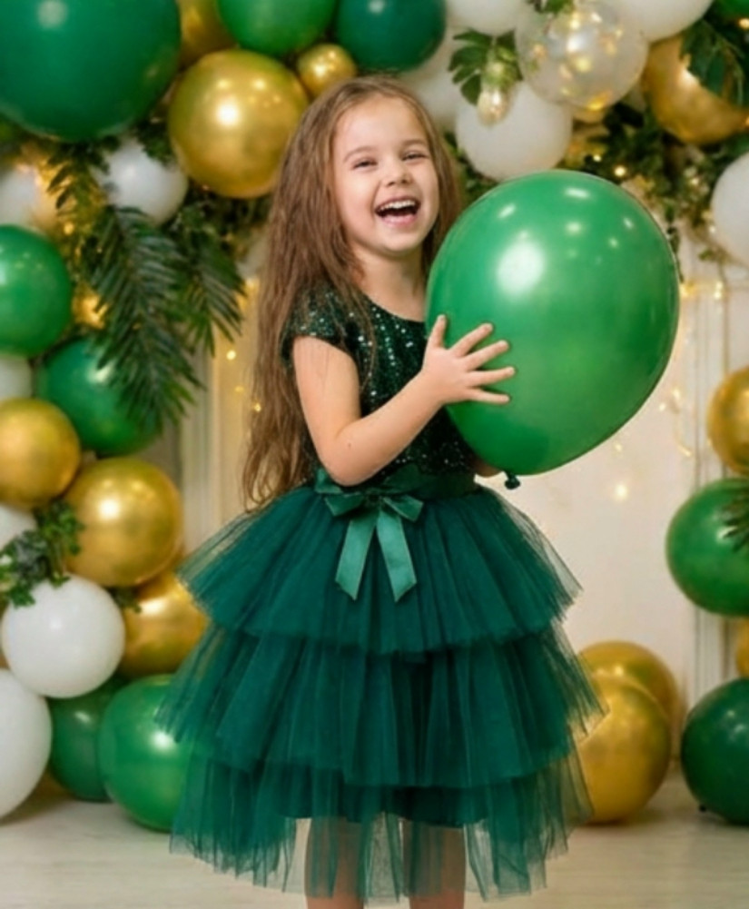 Платье зеленое