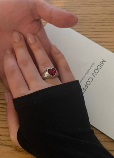 ❤️ Кольцо с алым сердцем САДОВОД официальный интернет-каталог