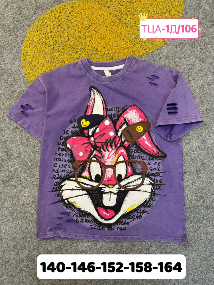 Детская футболка фиолетовая