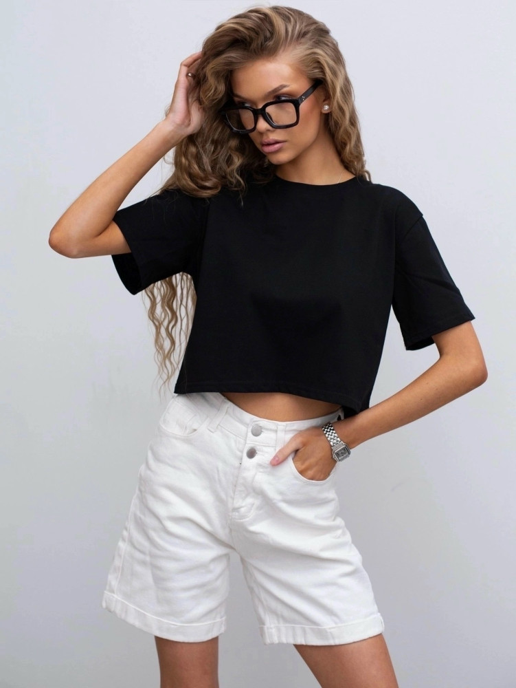 💕Футболка укороченная купить в Интернет-магазине Садовод База - цена 450 руб Садовод интернет-каталог