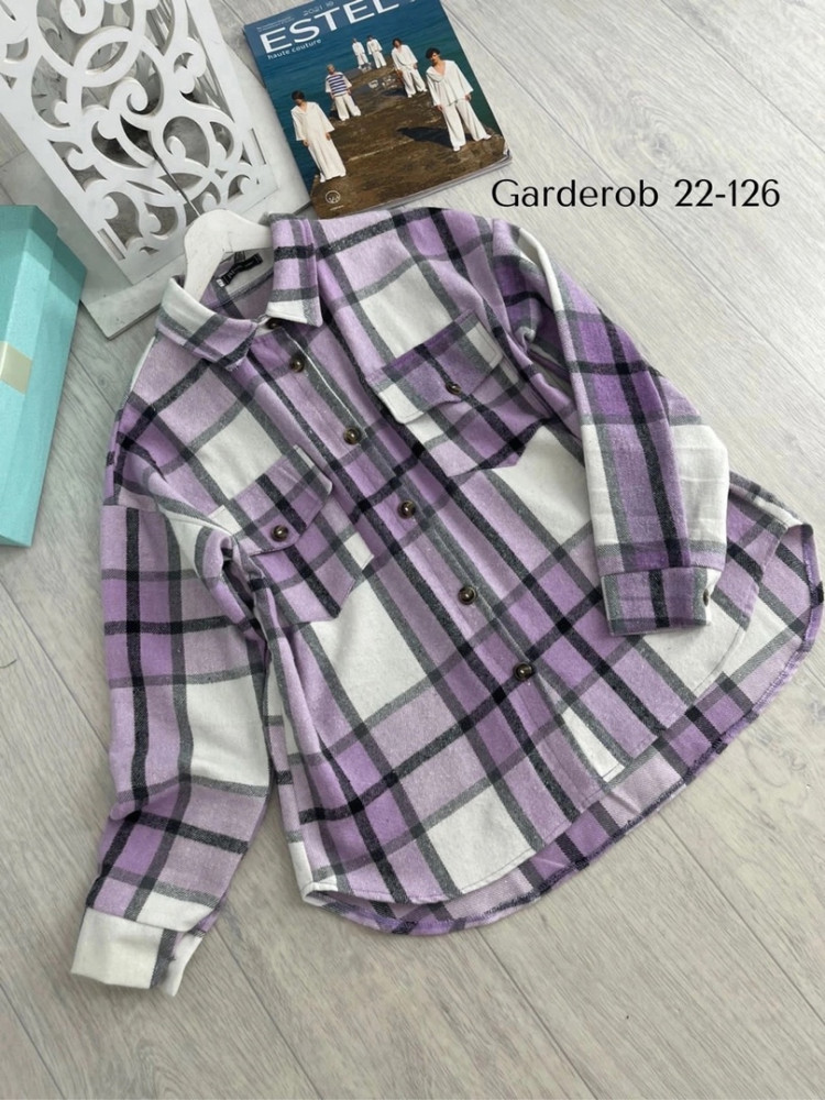 Женская рубашка фиолетовая купить в Интернет-магазине Садовод База - цена 700 руб Садовод интернет-каталог