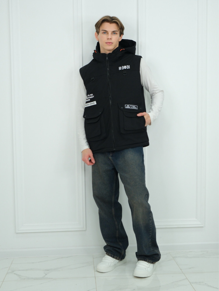 Жилетка черная купить в Интернет-магазине Садовод База - цена 899 руб Садовод интернет-каталог