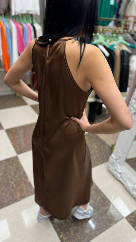 Платье коричневое купить в Интернет-магазине Садовод База - цена 3500 руб Садовод интернет-каталог