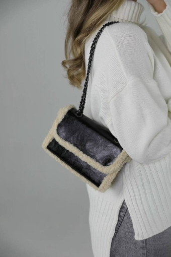 💗Сумка с мехом из эко-кожи САДОВОД официальный интернет-каталог