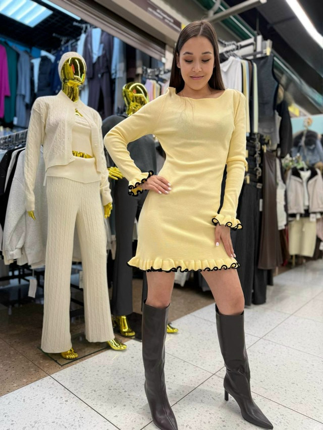 Платье желтое купить в Интернет-магазине Садовод База - цена 1600 руб Садовод интернет-каталог