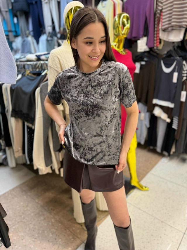 Женская футболка черная купить в Интернет-магазине Садовод База - цена 1100 руб Садовод интернет-каталог