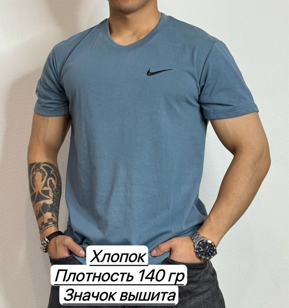 Мужская футболка синяя купить в Интернет-магазине Садовод База - цена 350 руб Садовод интернет-каталог