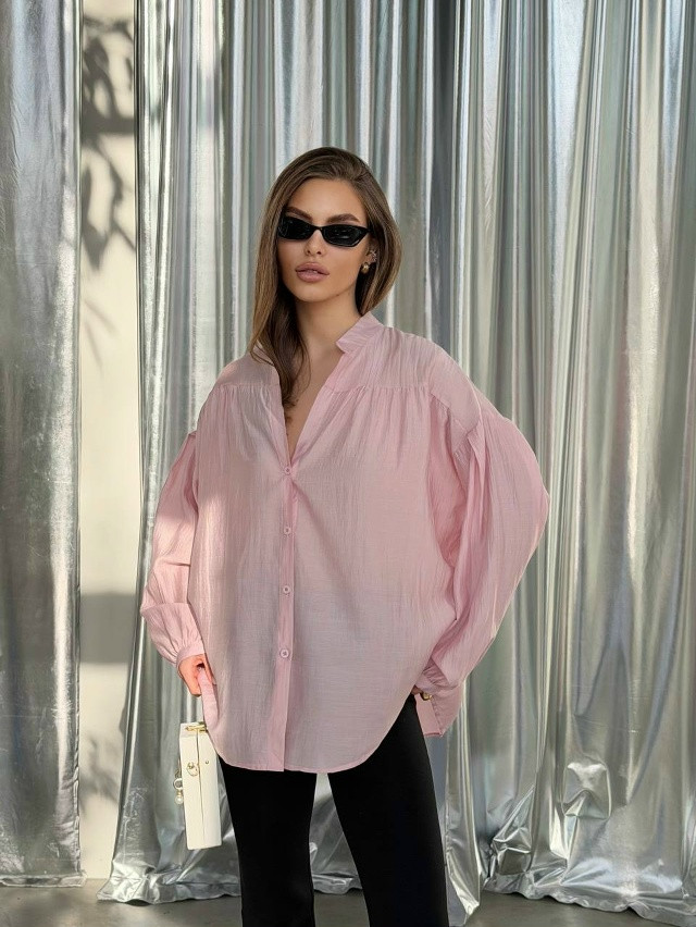 Женская рубашка розовая