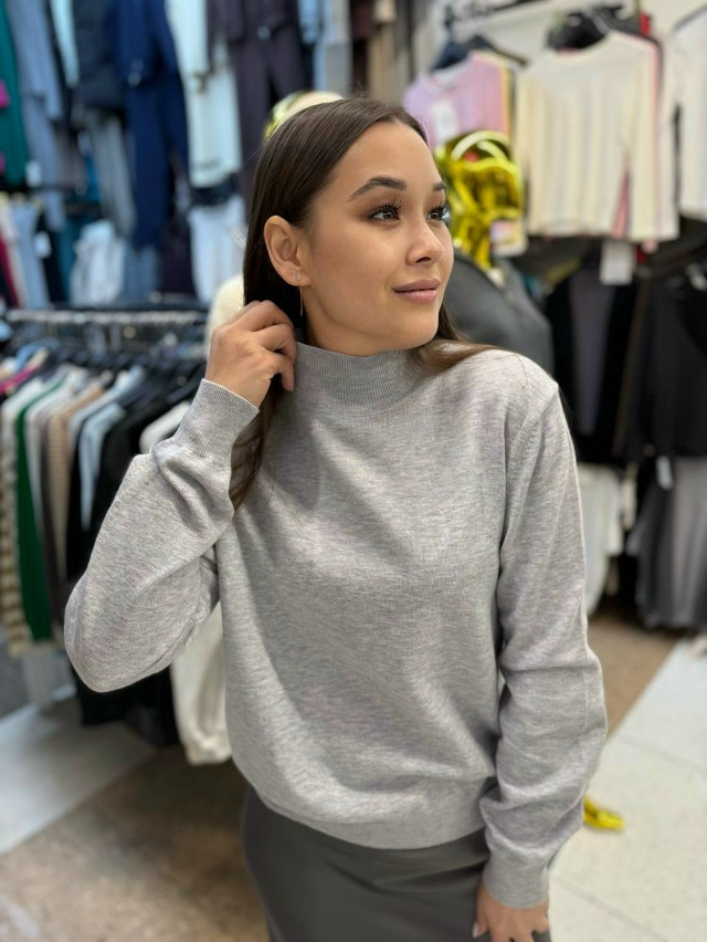 Женская водолазка серая купить в Интернет-магазине Садовод База - цена 1100 руб Садовод интернет-каталог