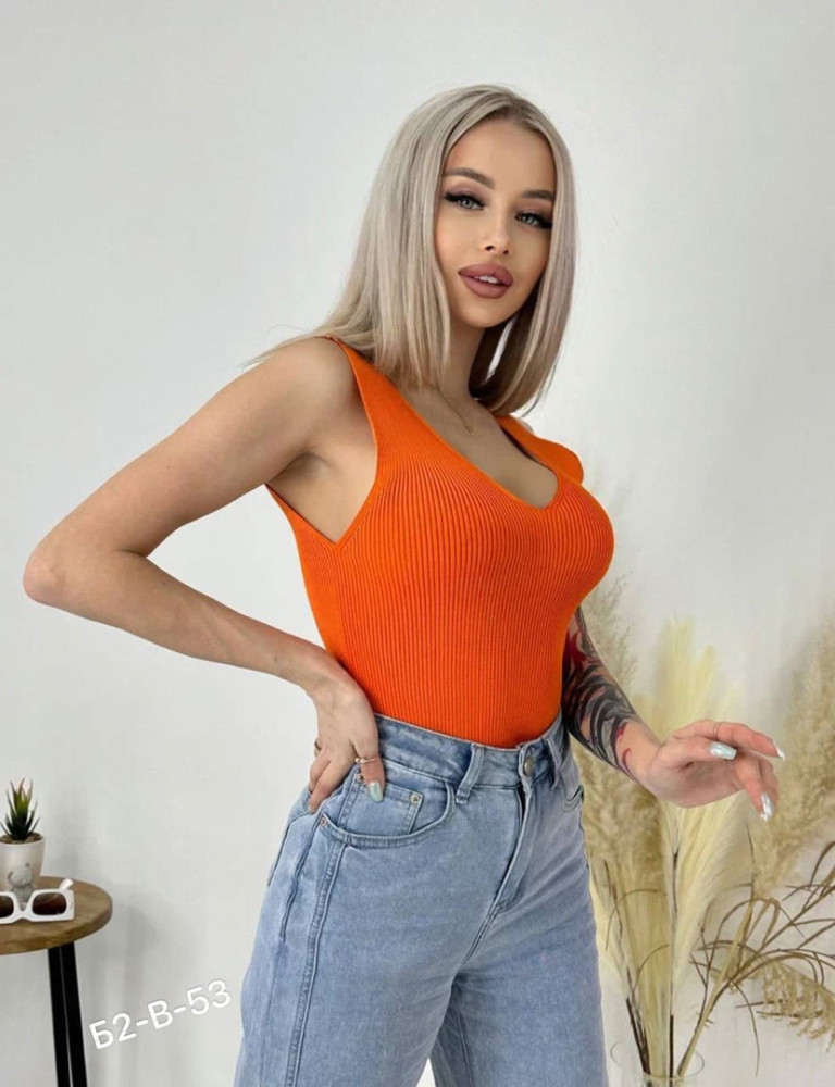 Женская майка оранжевая купить в Интернет-магазине Садовод База - цена 350 руб Садовод интернет-каталог