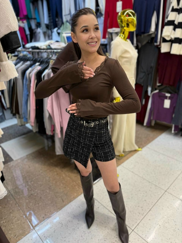 Лонгслив коричневый купить в Интернет-магазине Садовод База - цена 950 руб Садовод интернет-каталог