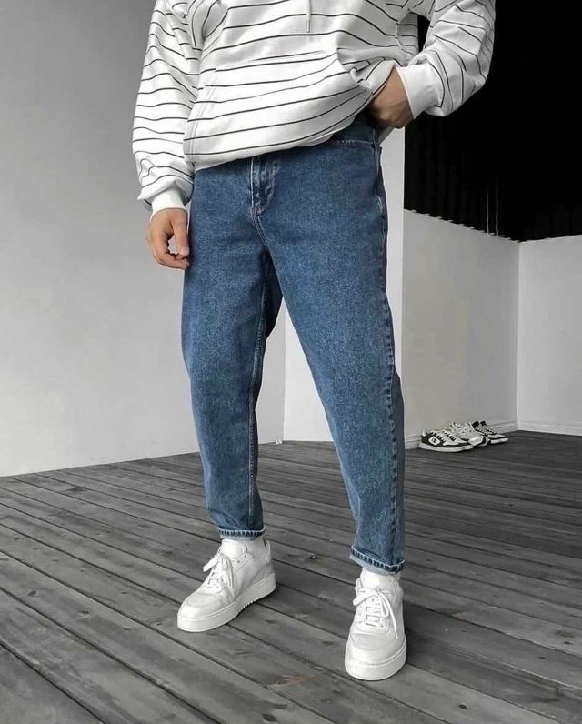 Джинсы синие