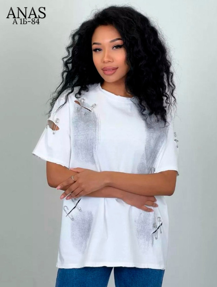 Женская футболка белая купить в Интернет-магазине Садовод База - цена 950 руб Садовод интернет-каталог