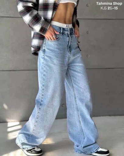 Трендовые джинсы «багги» с идеальной посадкой и в стильном, популярном потёртом дизайне САДОВОД официальный интернет-каталог