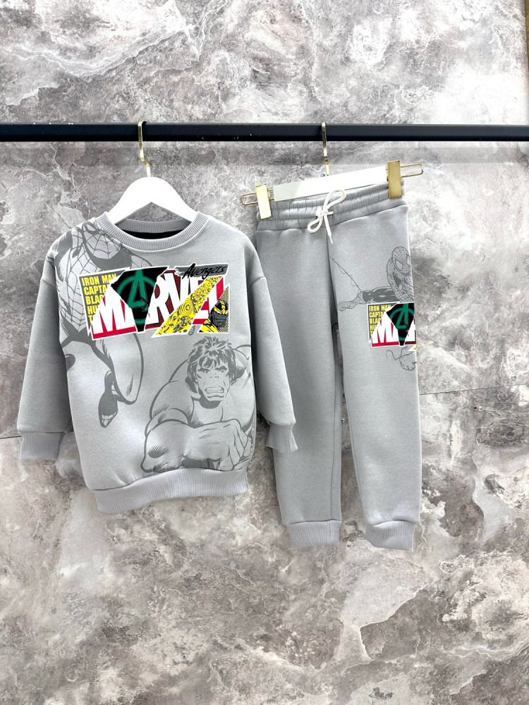 Детский костюм серый купить в Интернет-магазине Садовод База - цена 1199 руб Садовод интернет-каталог