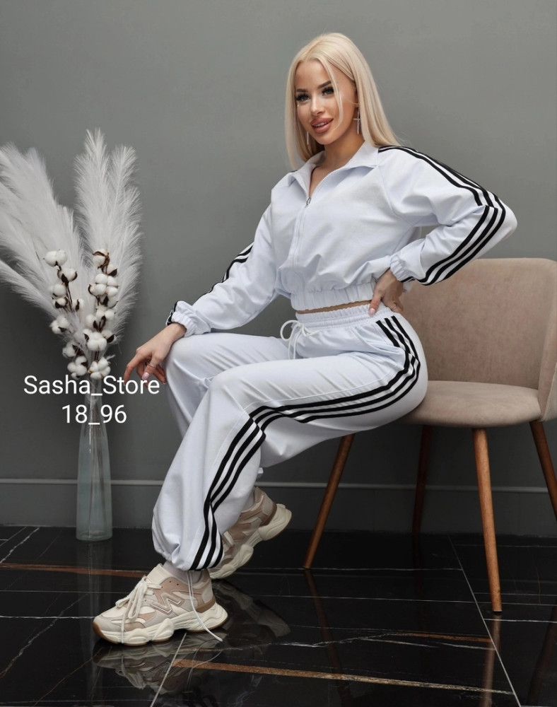 Спортивный женский костюм белый купить в Интернет-магазине Садовод База - цена 1350 руб Садовод интернет-каталог