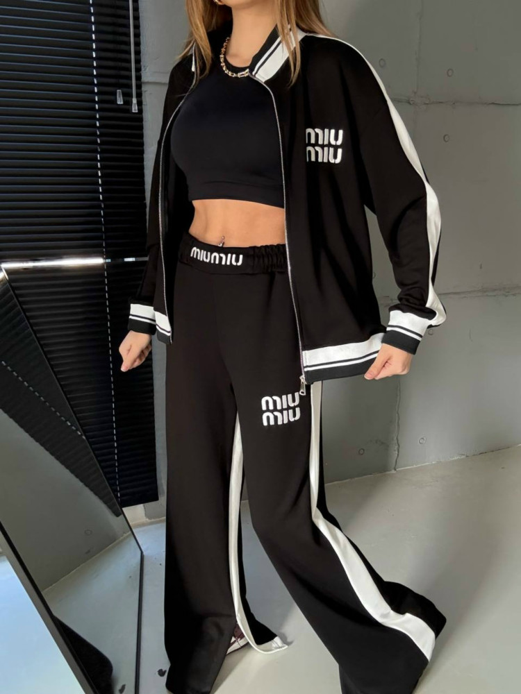 Спортивный женский костюм черный купить в Интернет-магазине Садовод База - цена 2799 руб Садовод интернет-каталог