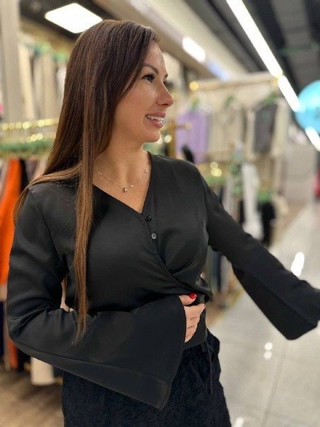 Блузка черная купить в Интернет-магазине Садовод База - цена 1500 руб Садовод интернет-каталог