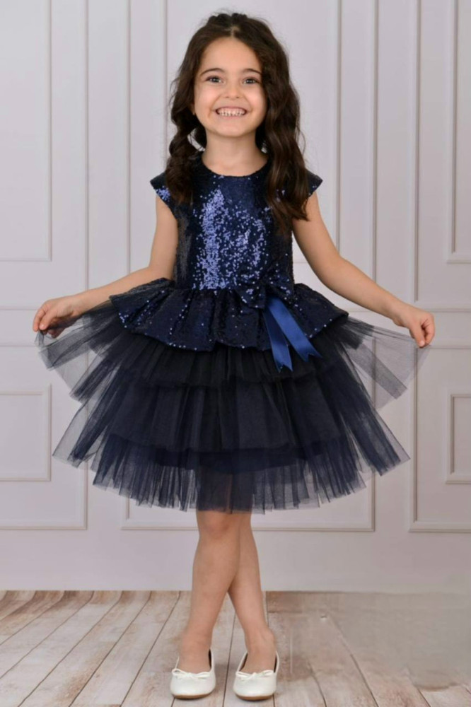 Платье синее