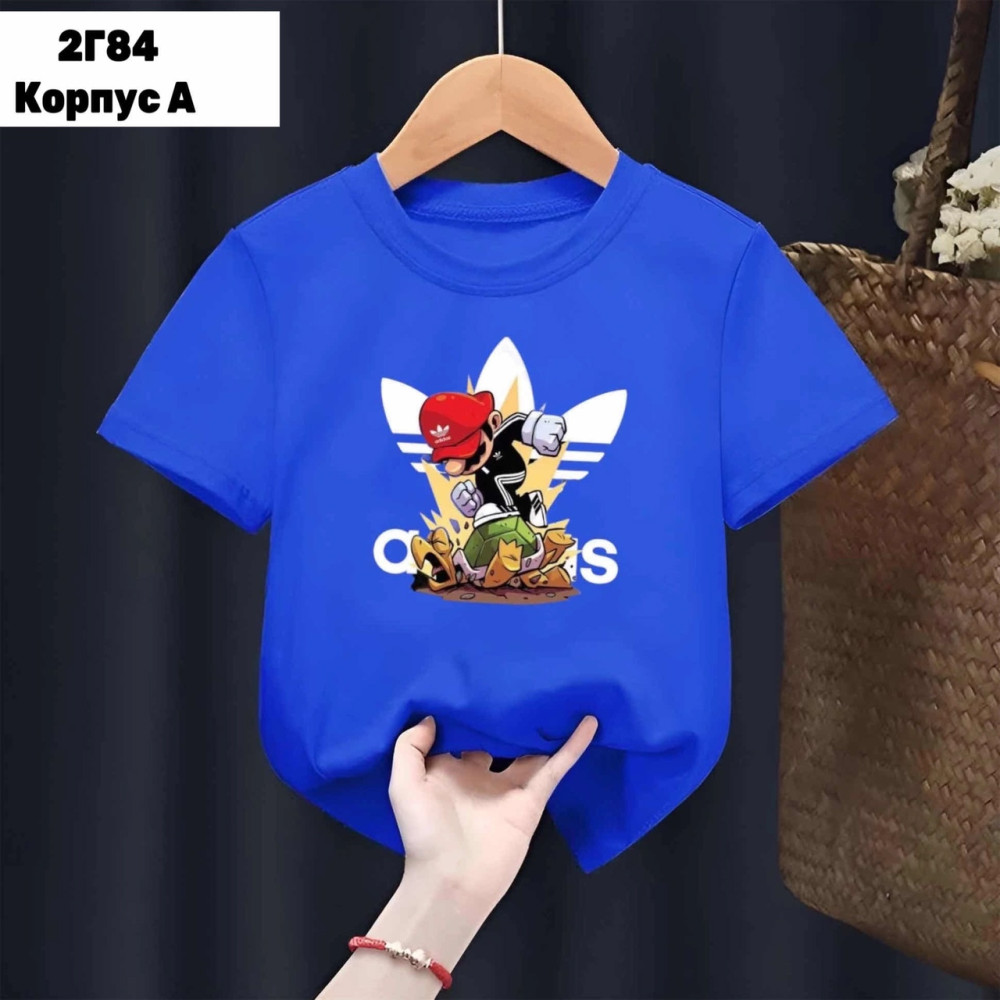 Детская футболка синяя купить в Интернет-магазине Садовод База - цена 250 руб Садовод интернет-каталог